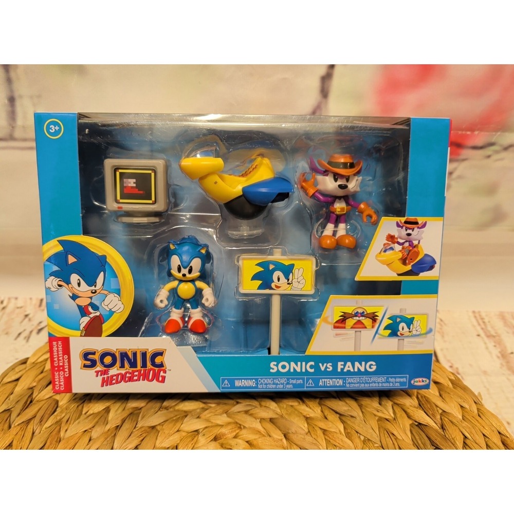 Jakks‎ Sonic the Hedgehog Sonic vs Fang 2.5" Diorama Super Stars Action Figures